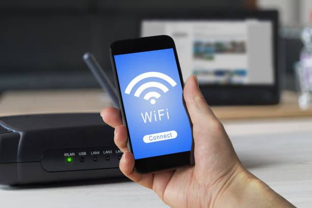 wifi 無線 lan 携帯電話ホーム - wifi ストックフォトと画像