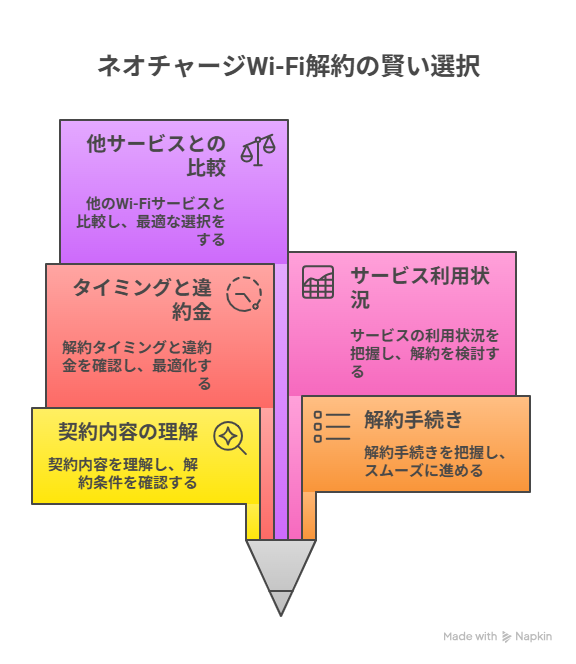 ネオチャージWi-Fiの解約の賢い選択