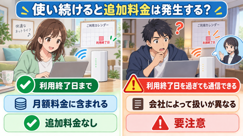 使い続けると追加料金は発生する?