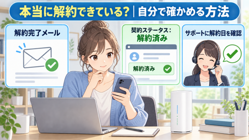 本当に解約できている?|自分で確かめる方法