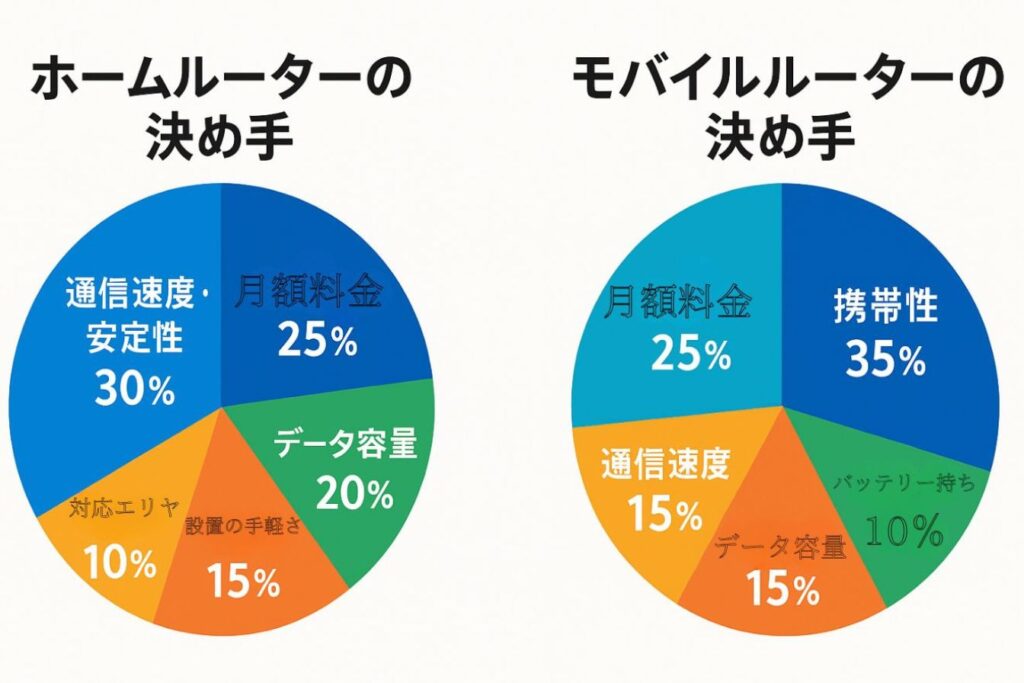 ホームルーター&モバイルルーターの決め手