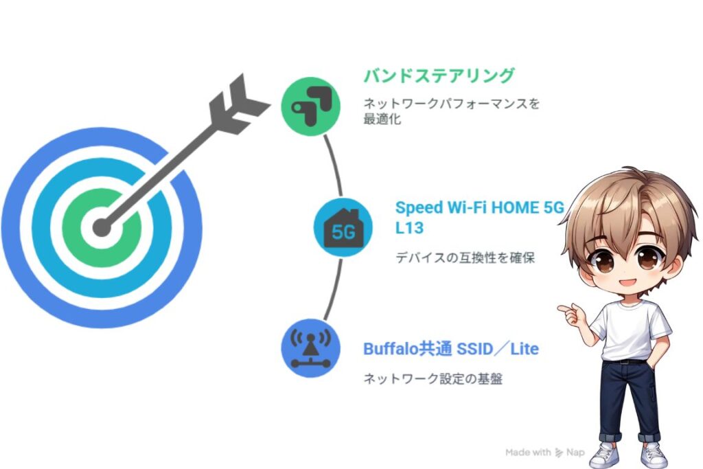 ルーター側で自動切替を有効にする手順