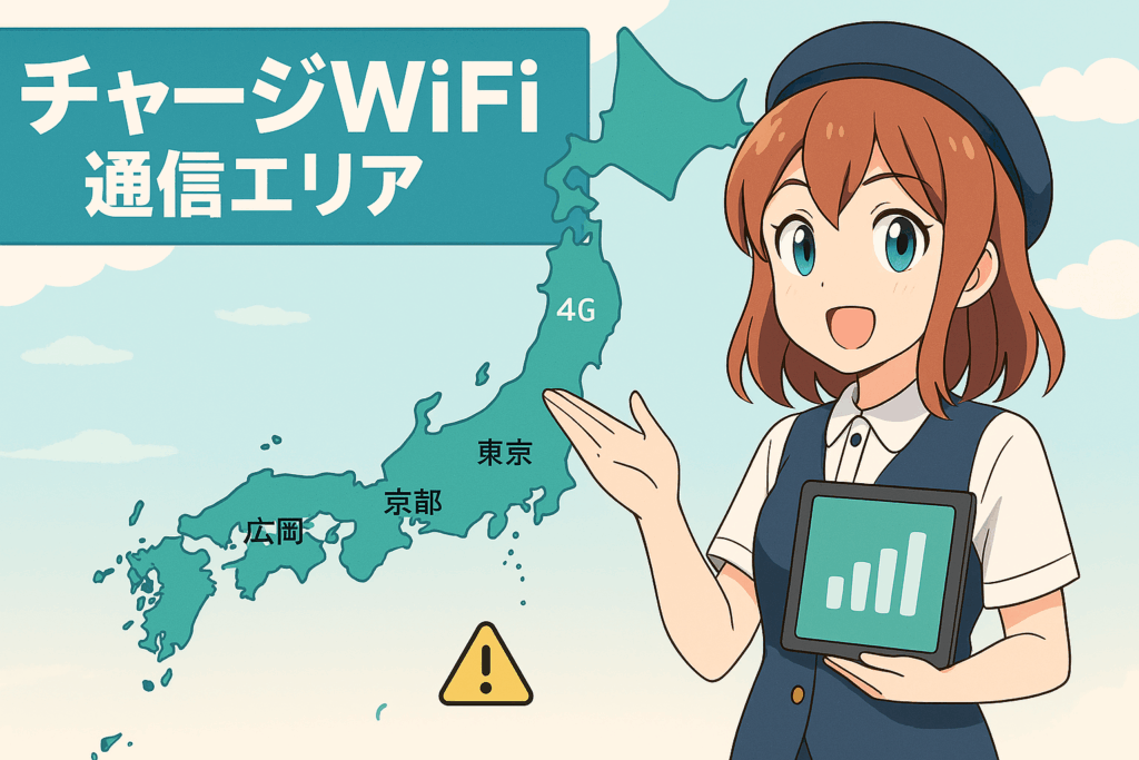 チャージWiFiのエリア