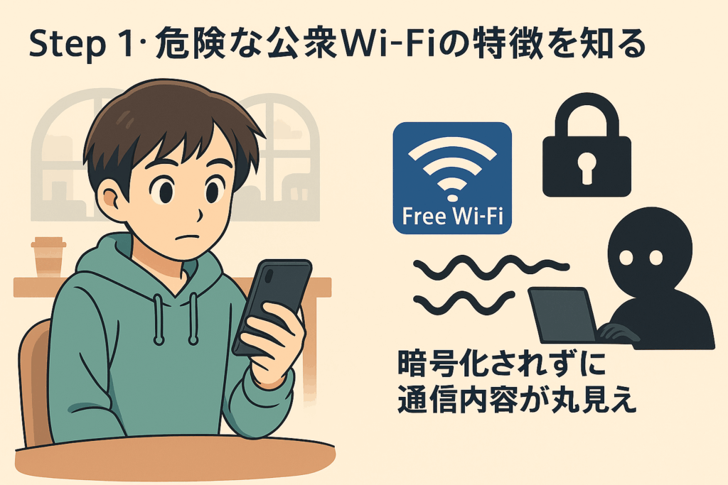 危険な公衆Wi-Fiの特徴