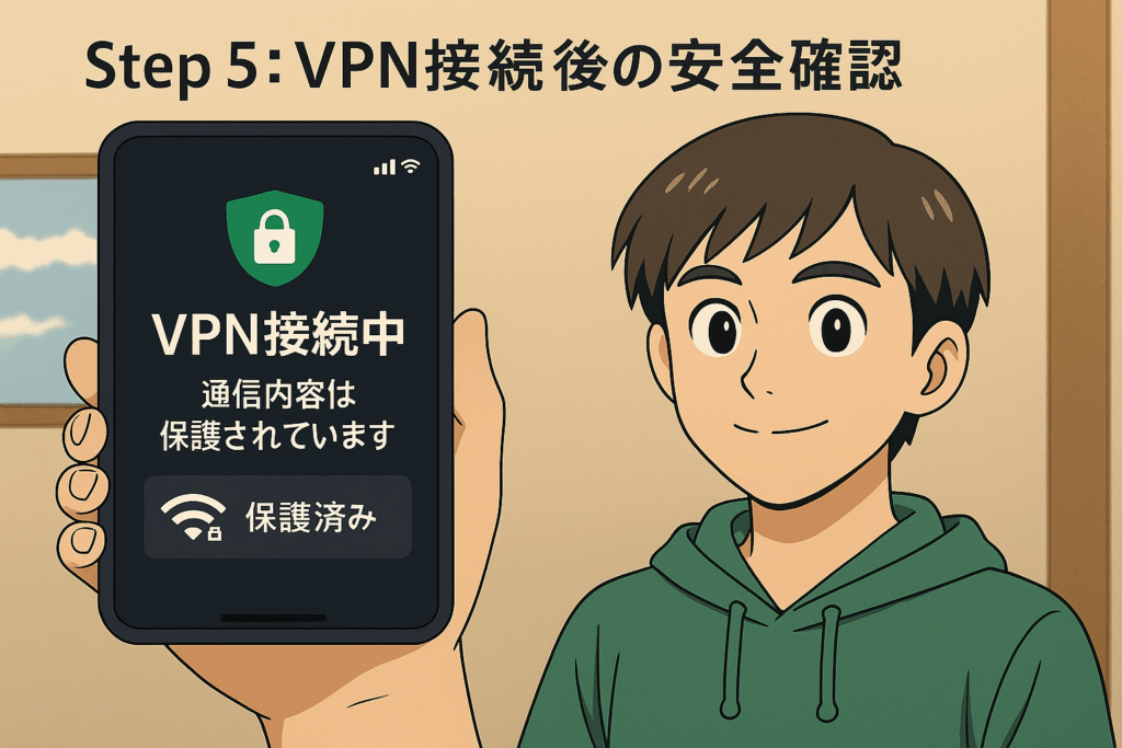 VPN接続後の安全確認