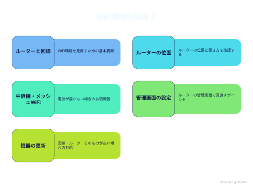 WiFi環境を見直す|ルーターと回線