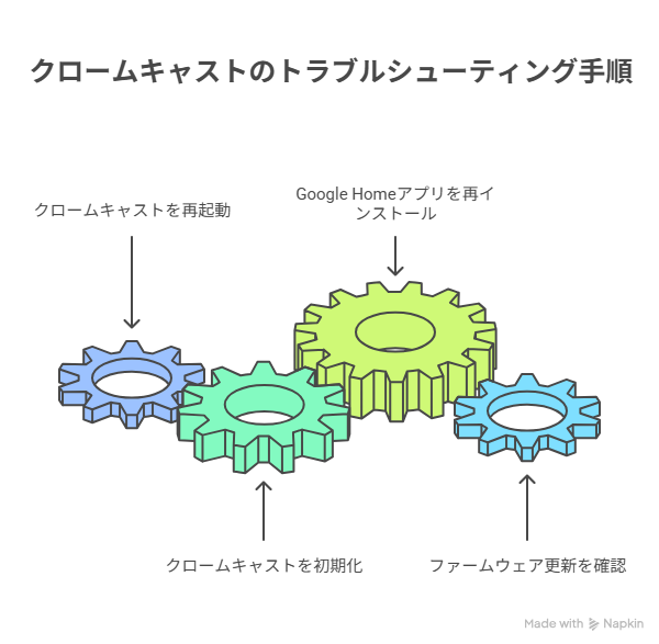 クロームキャストのトラブルシューティング