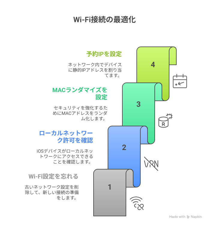 Wi-Fi接続の最適化