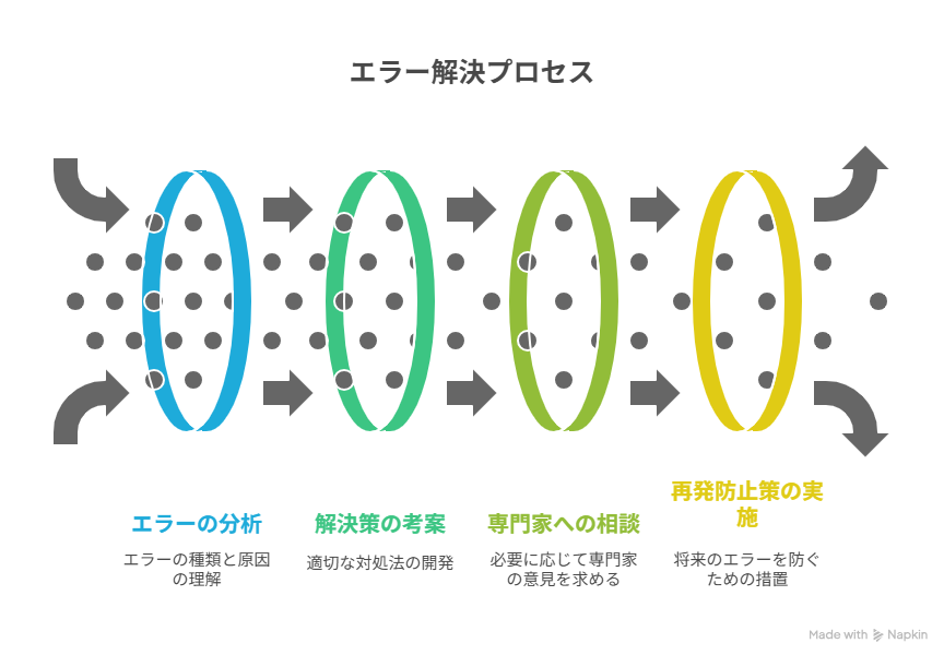 エラー解決のプロセス