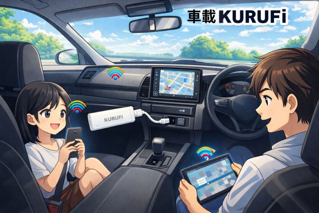 車載Wi-FiのKURUFiの仕組み