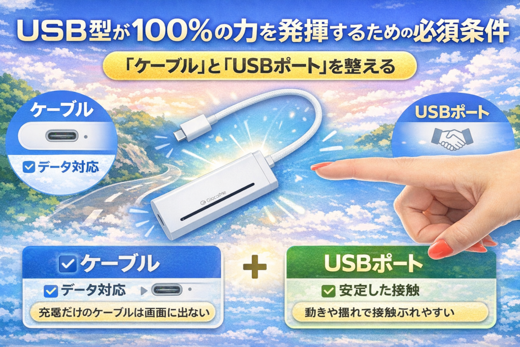 USB型が100%の力を発揮するための必須条件