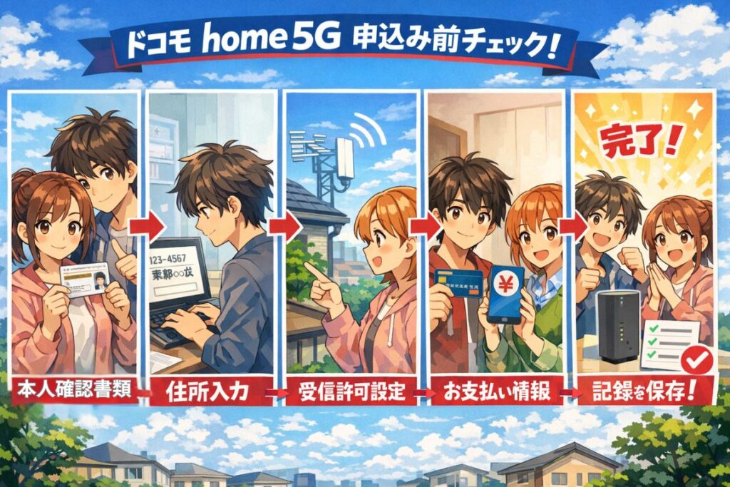 ドコモhome5G｜申込み前チェック