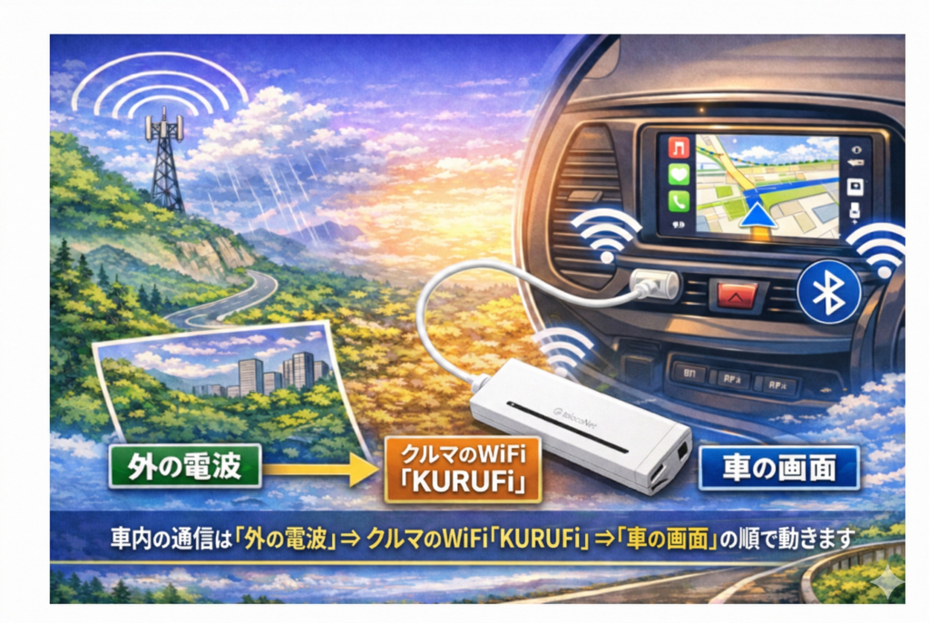 通信の流れを1枚で示す