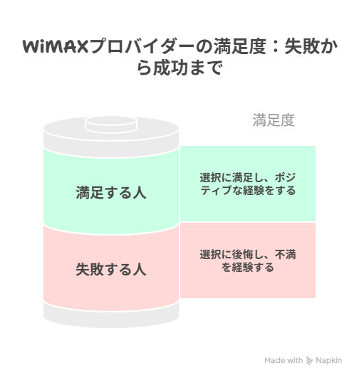 WiMAXのプロバイダの満足度・失敗から成功まで