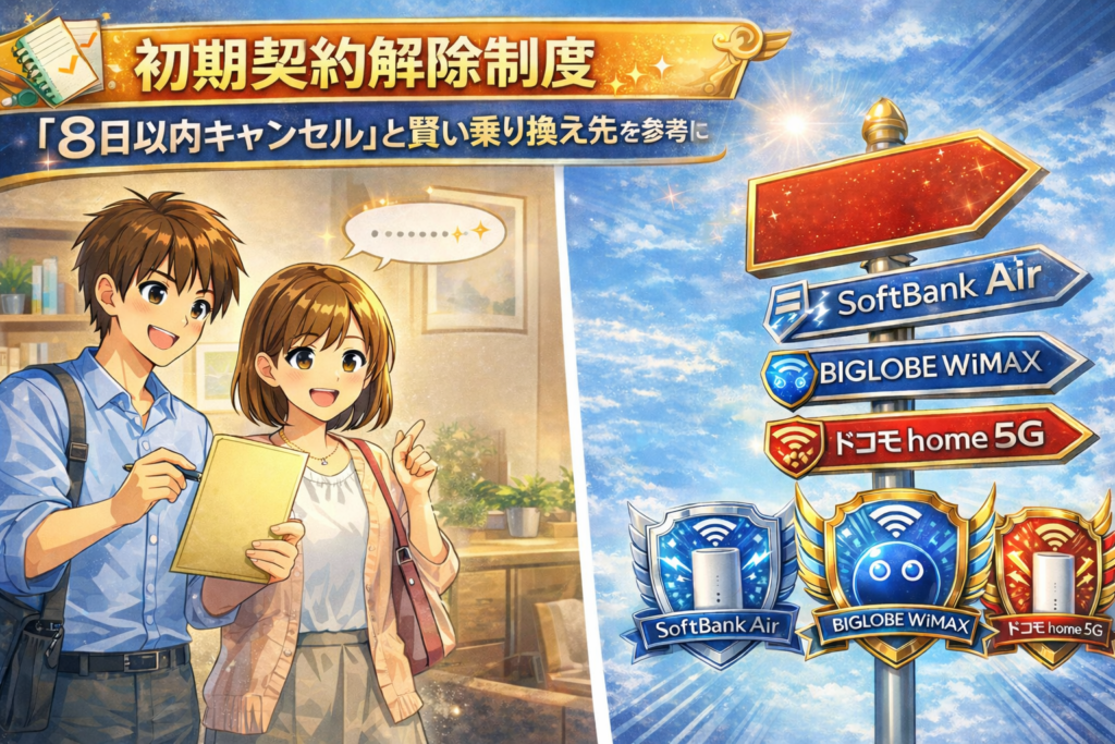 8日以内キャンセルと賢い乗り換え先