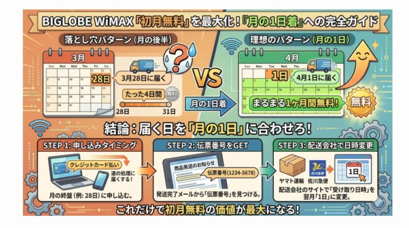 BIGLOBEWiMAXの初月無料