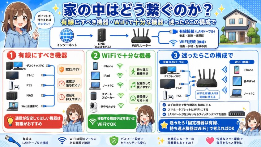 家の中はどう繋ぐのか？