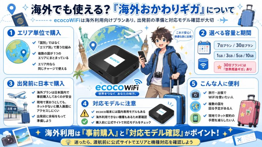 海外でも使える?「海外おかわりギガ」について