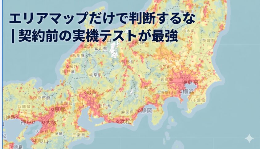 エリアマップだけで判断するな｜契約前の実機テストが最強