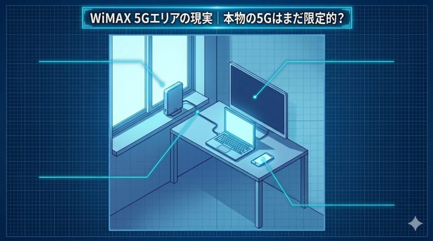 WiMAX 5Gエリアの現実｜本物の5Gはまだ限定的？