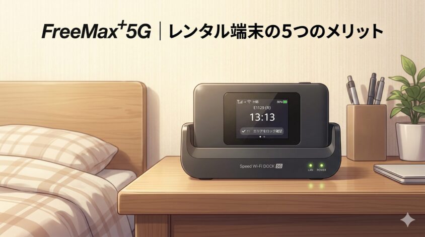 FreeMax⁺5G| レンタル端末の5つのメリット