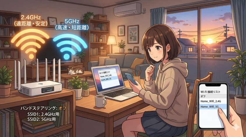 2.4GHzと5GHzの使い分け