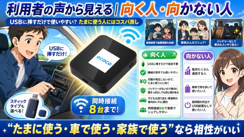 利用者の声から見える｜向く人・向かない人