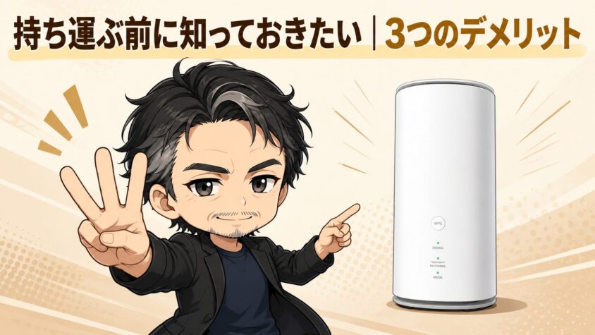 持ち運ぶ前に知っておきたい|3つのデメリット