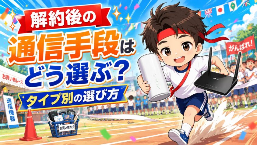 解約後の通信手段はどう選ぶ?タイプ別の選び方