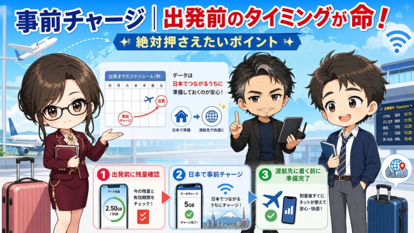 事前チャージ｜出発前のタイミングが命！絶対押さえたいポイント