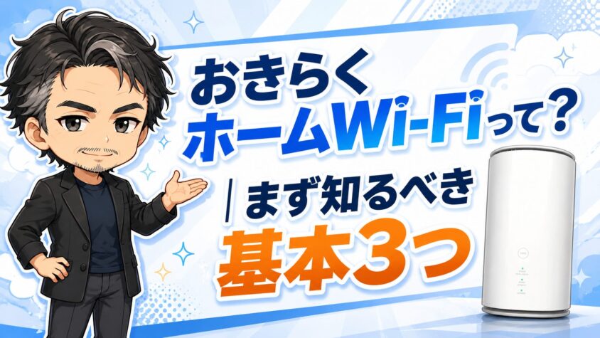 おきらくホームWi-Fiって?|まず知るべき基本3つ