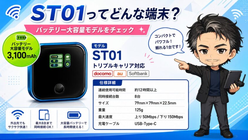 ST０１タイプのネオチャージWiFi
PLUS