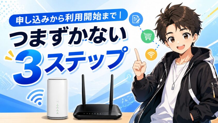 申し込みから利用開始まで|つまずかない3ステップ