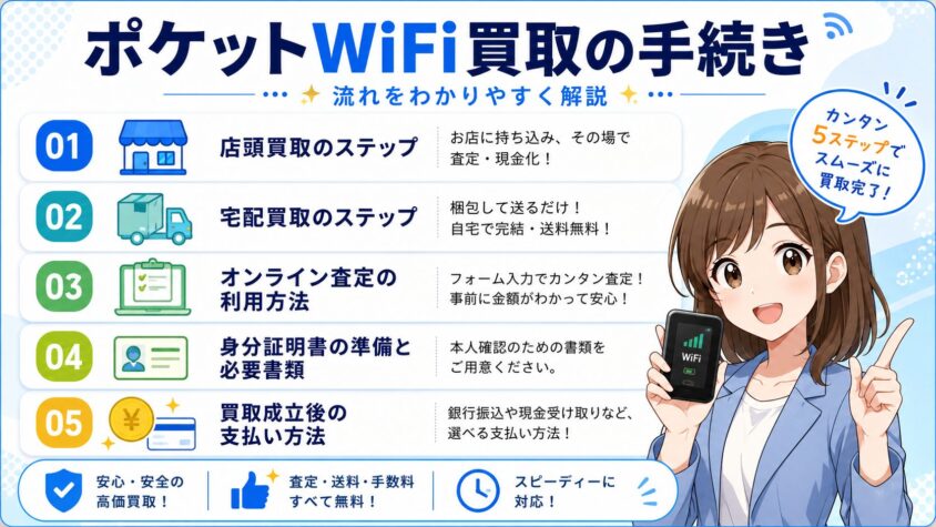 ポケットWiFi買取の手続き