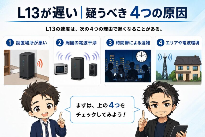 L13が遅い｜疑うべき4つの原因