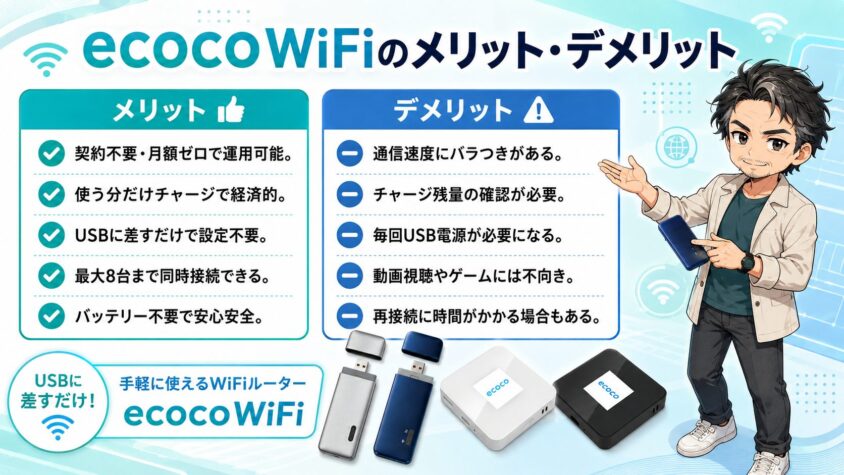 ecocoWiFiのメリット&デメリット