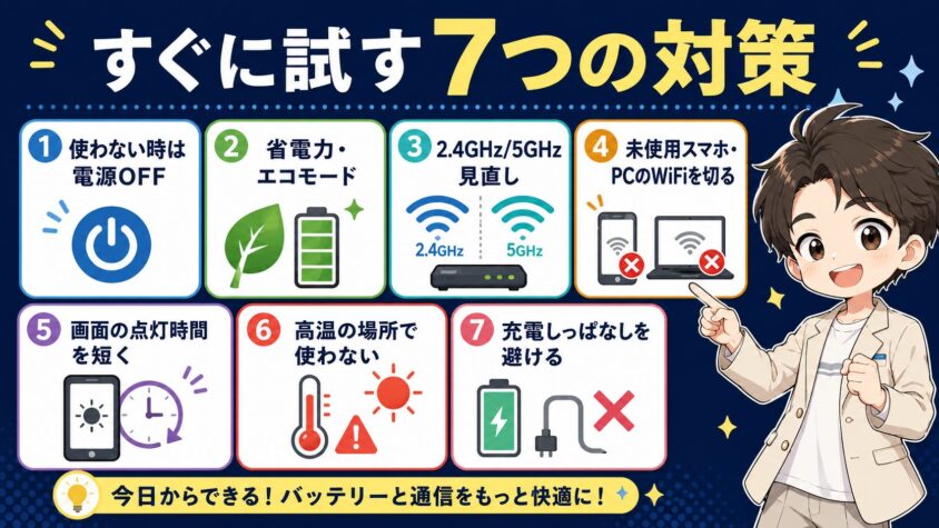 すぐに試す7つの対策