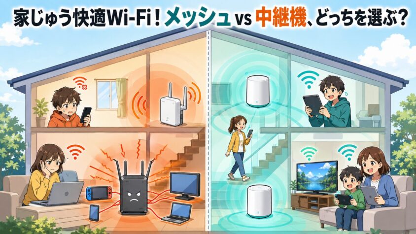 メッシュVS中継器どっちを選ぶ?