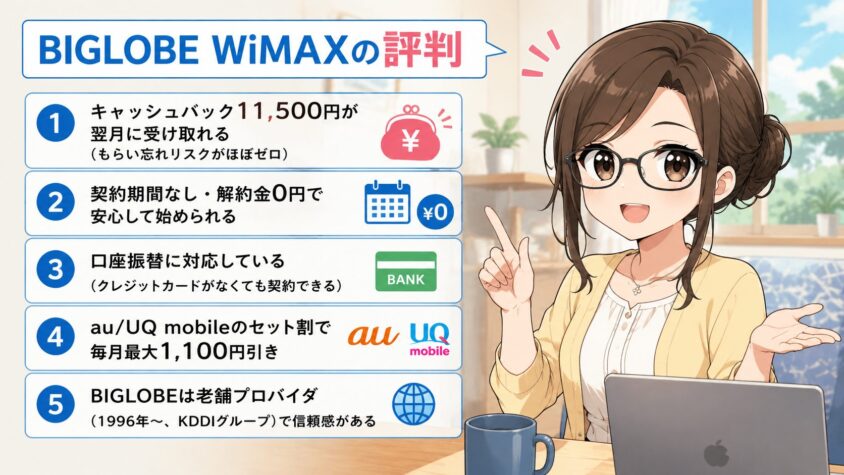 BIGLOBE WiMAXの評判