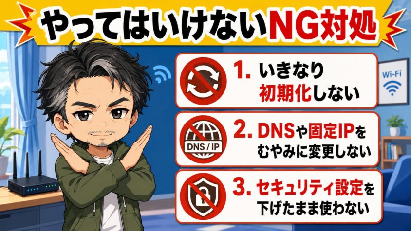 やってはいけないNG対処