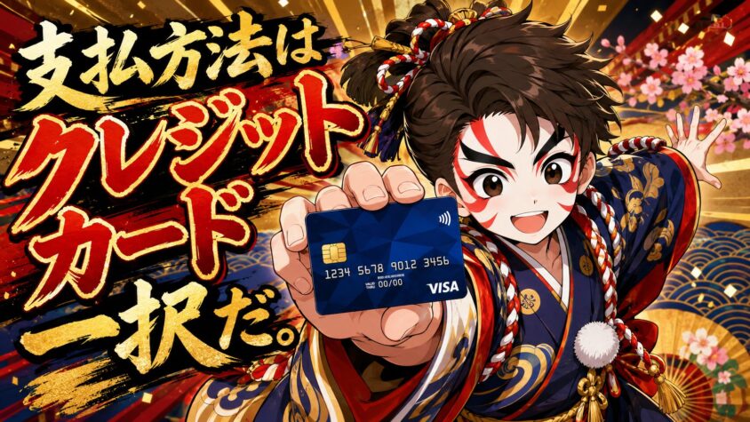 大前提|クレジットカードで申し込む