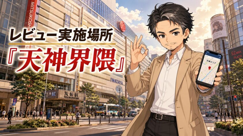 レビュー実施場所｜天神界隈