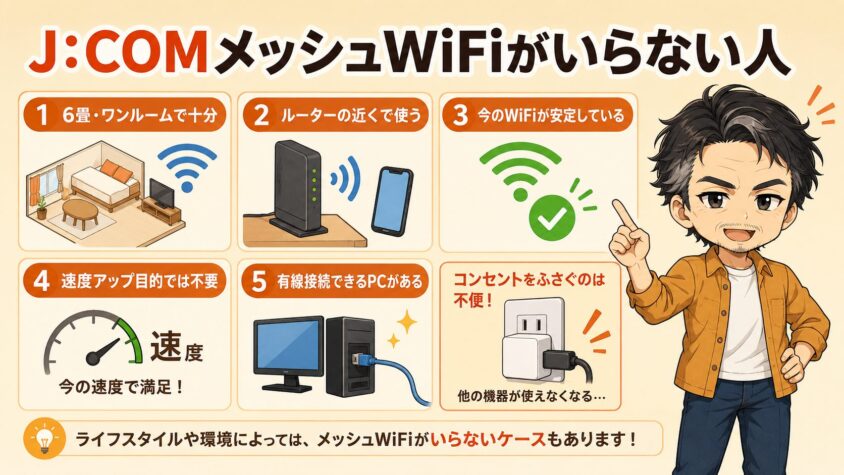 J:COMメッシュWiFiがいらない人