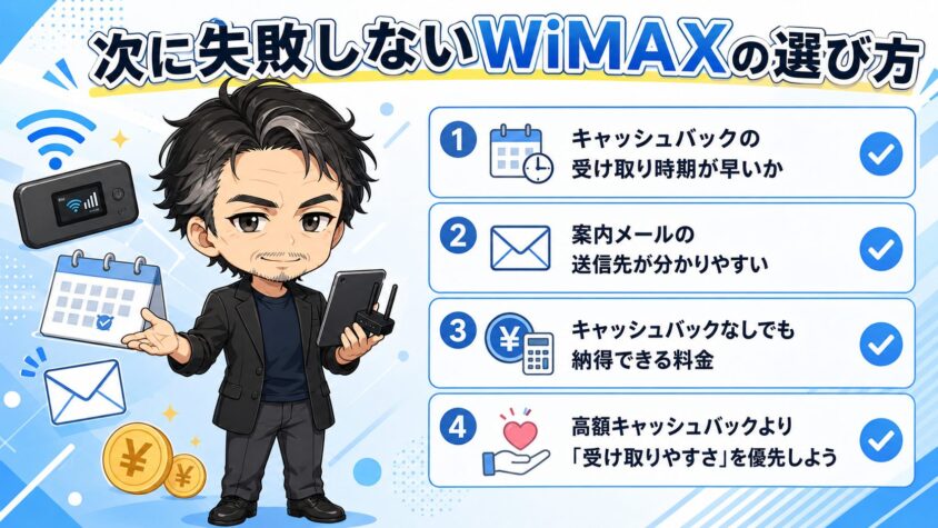 次に失敗しないWiMAXの選び方
