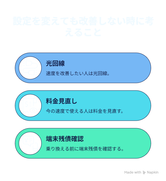 設定を変えても改善しない時に考えること