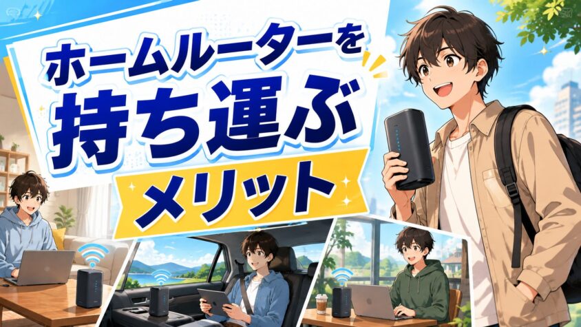 ホームルーターを持ち運ぶ|メリット