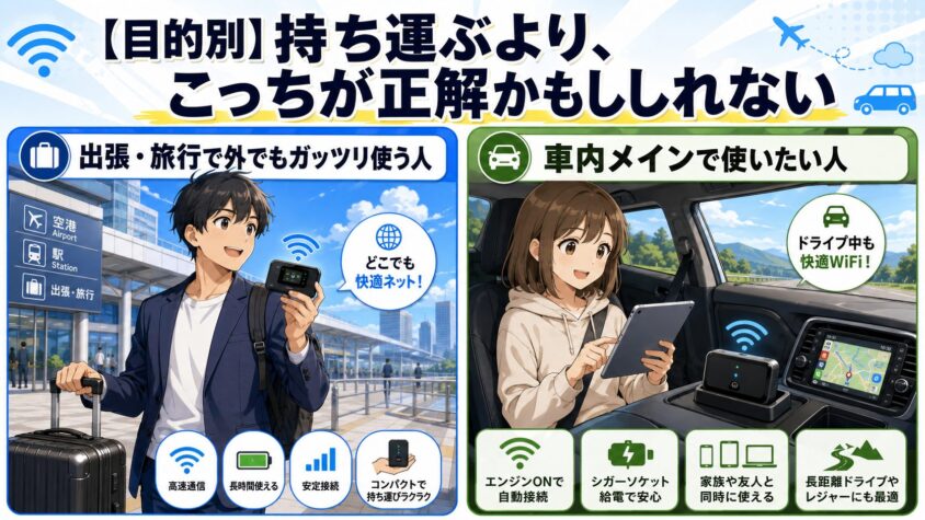 【目的別】持ち運ぶより、こっちが正解かもしれない