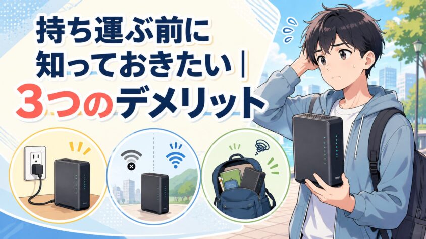 持ち運ぶ前に知っておきたい|3つのデメリット