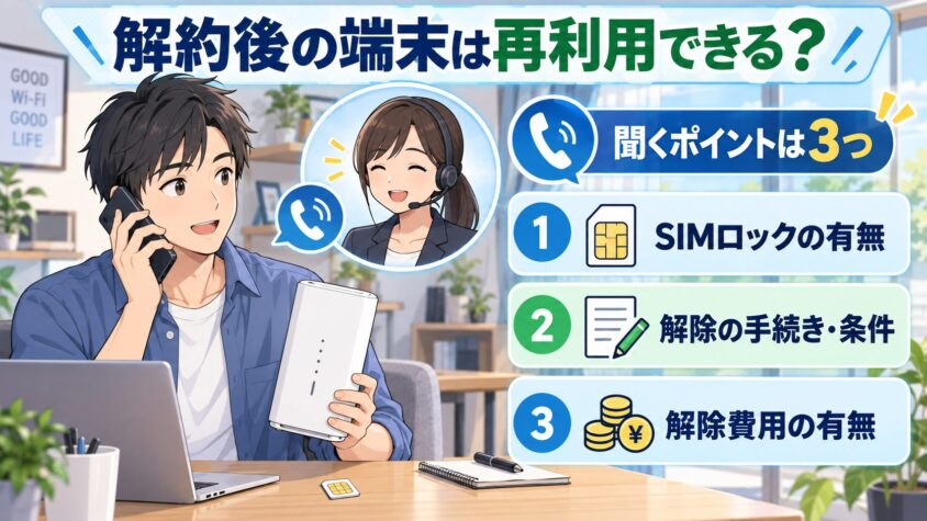 解約後の端末は再利用できる?