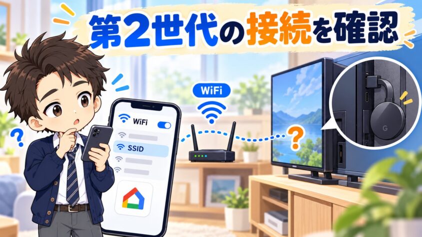クロームキャスト第2世代で確認したい接続トラブル